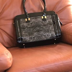 J Frances faux leather tote bag